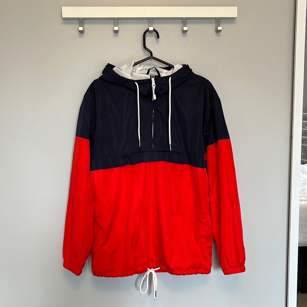 Pull over wind breaker (Red/Navy) from H&M - Small